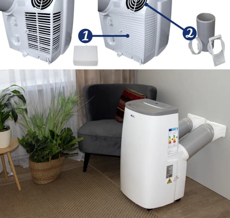 Klimatyzator przenośny Fral FSC13H SILENT 3,5 kW WiFi - zdjęcie 6